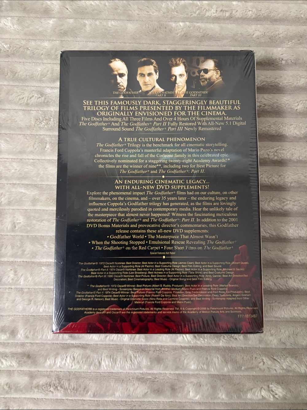 NIB The Godfather Trilogy DVD Box Set - Picture 3 of 4